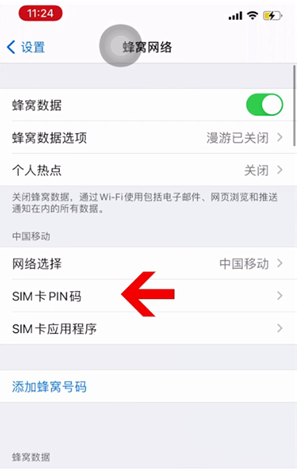 建华苹果14维修网分享如何给iPhone14的SIM卡设置密码 