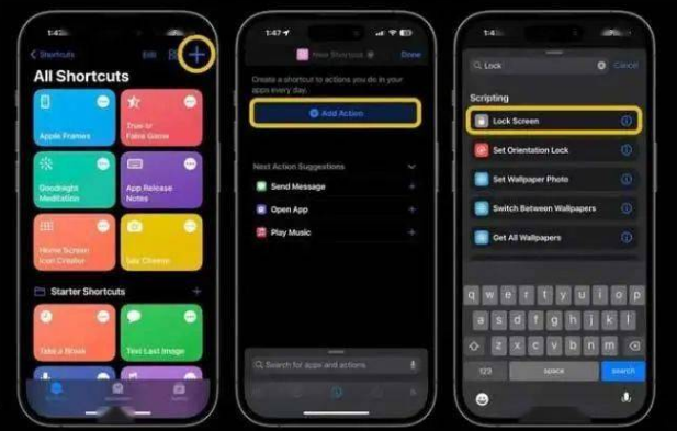 建华苹果14锁屏维修店分享iPhone14升级iOS16.4后如何创建锁屏快捷方式 
