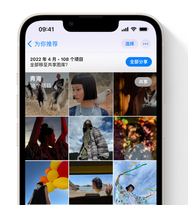 建华苹果维修网点分享在 iPhone 上使用共享图库 