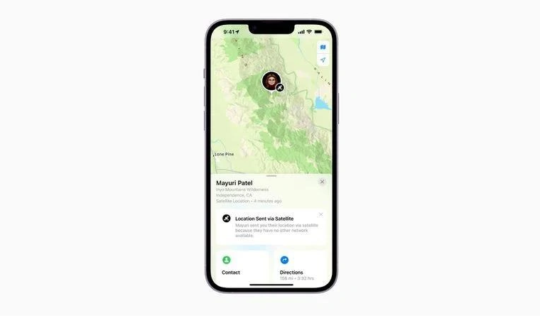 建华苹果14维修分享iPhone14系列中 FindMy功能通过卫星分享位置方法教程 